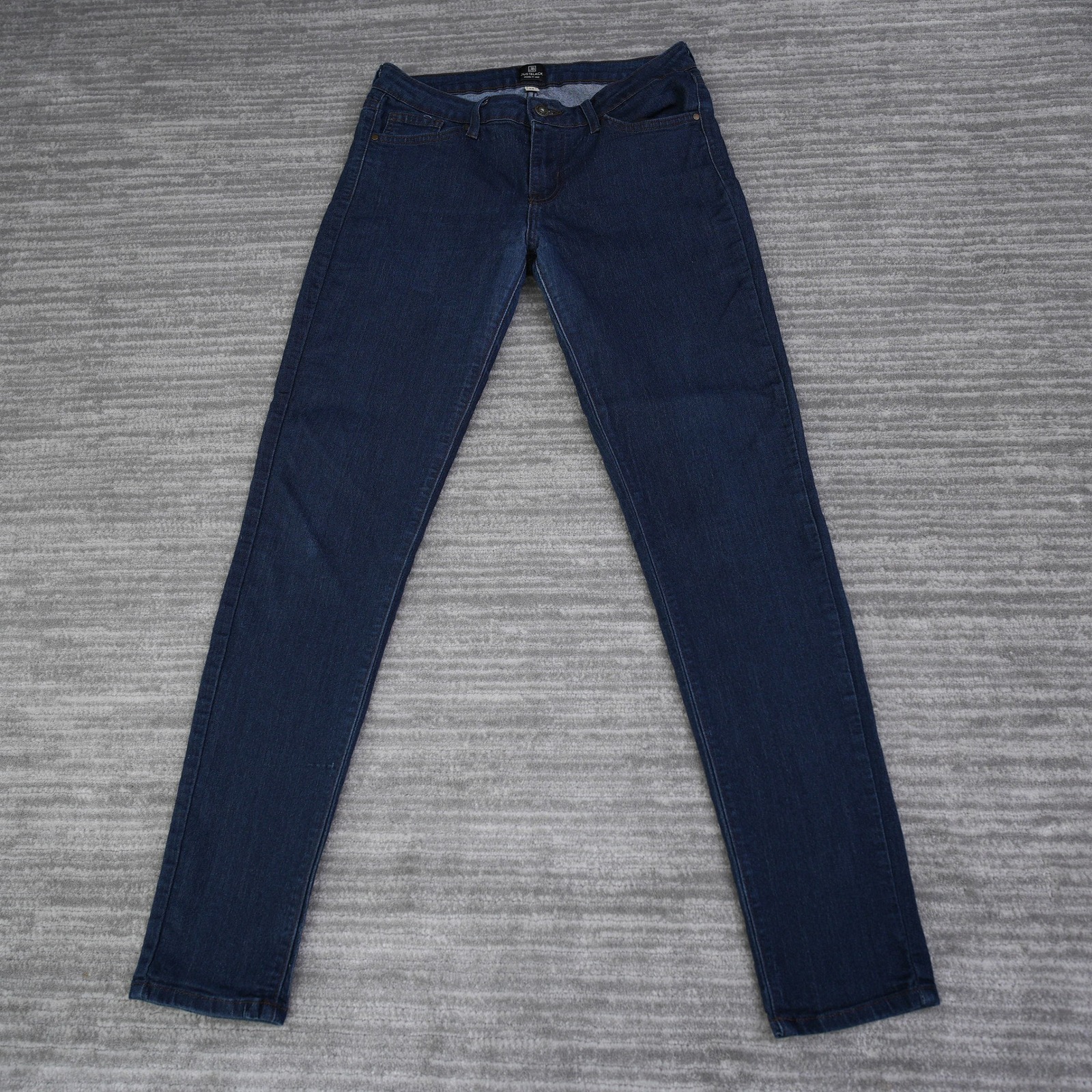 Just Black Brand Jeans Women Skinny Size 30x30 Indigo Denim Stretch Made In Usa